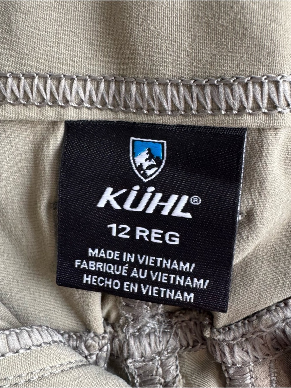 Kuhl Innovair Skinny Pants Women’s 12 Khaki Nylon Zip Pockets Outdoor Hiking NEW - Picture 5 of 11